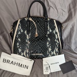 Brahmin Black Carlisle Satchel